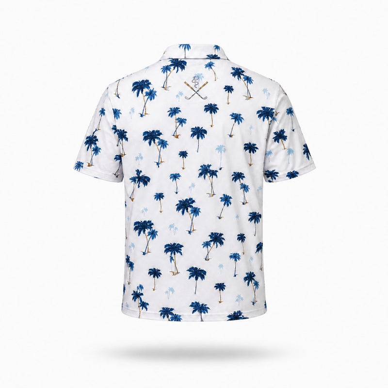 The Island Polo, palm print, back