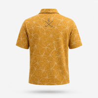 The Connecticut Polo, mustard tobacco leaf, back