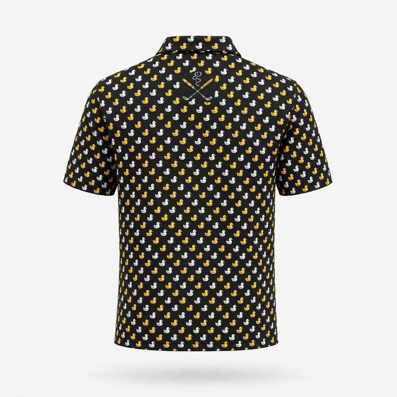 The Duck Hook Polo, rubber duck print, back
