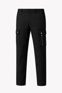 Cigar Golf cargo pant black navy logo front