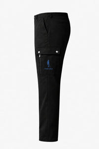 Cigar Golf cargo pant black navy logo side