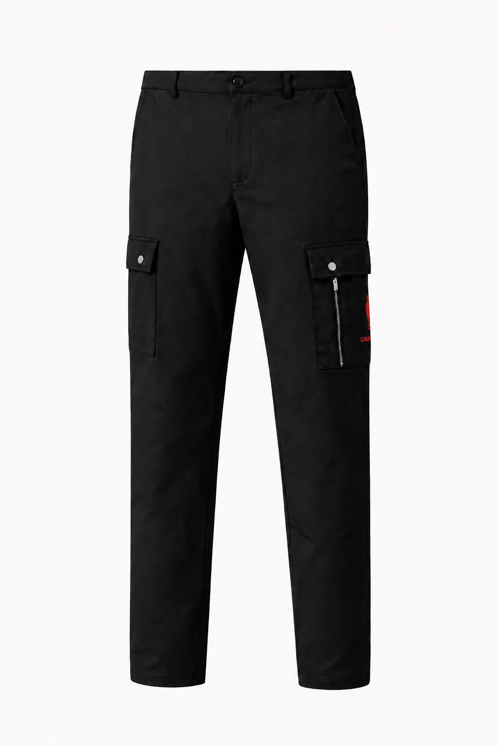 Cigar Golf cargo pant black red logo front