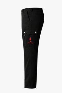 Cigar Golf cargo pant black red logo side