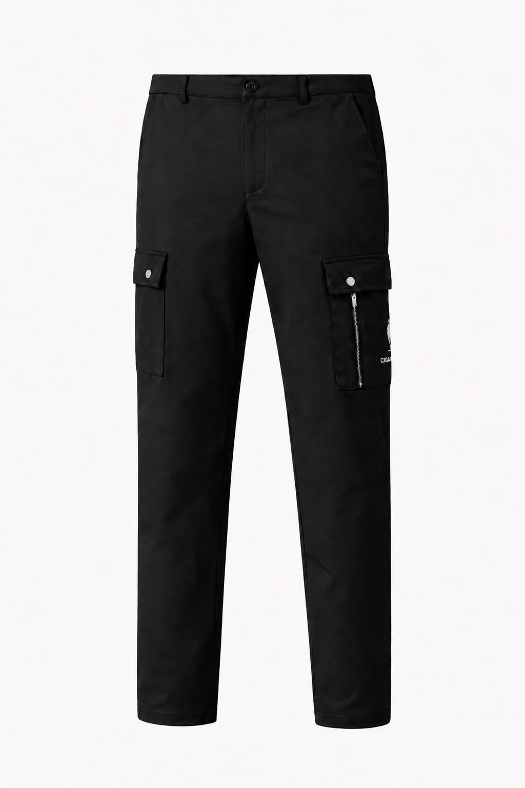 Cigar Golf cargo pant black white logo front
