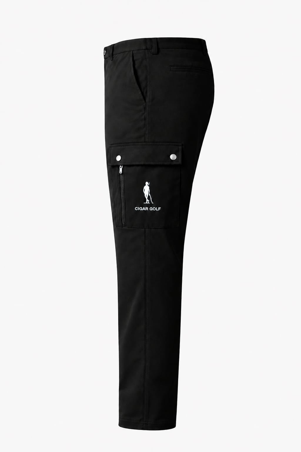 Cigar Golf cargo pant black white logo side