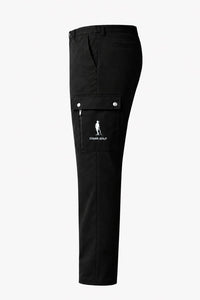 Cigar Golf cargo pant black white logo side