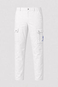 Cigar Golf cargo pant white blue logo front