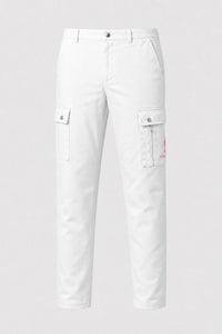 Cigar Golf cargo pant white pink logo front