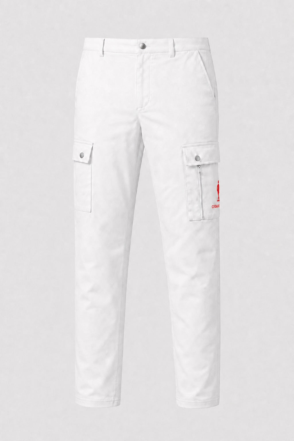 Cigar Golf cargo pant white red logo front