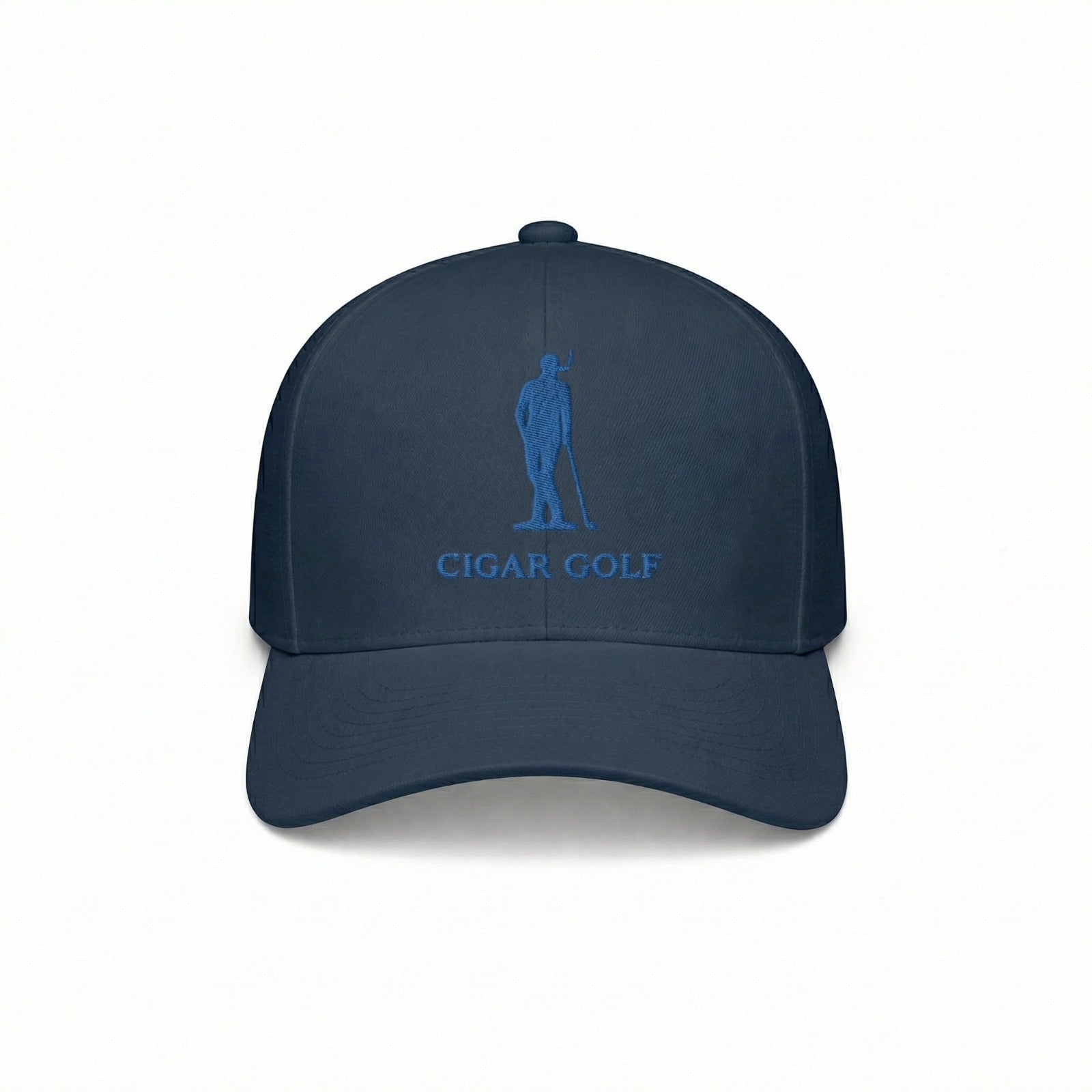 Navy hat with Blue logo