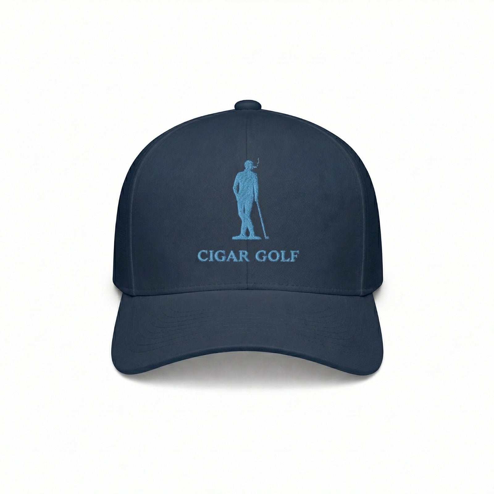 Navy hat with Light Blue logo