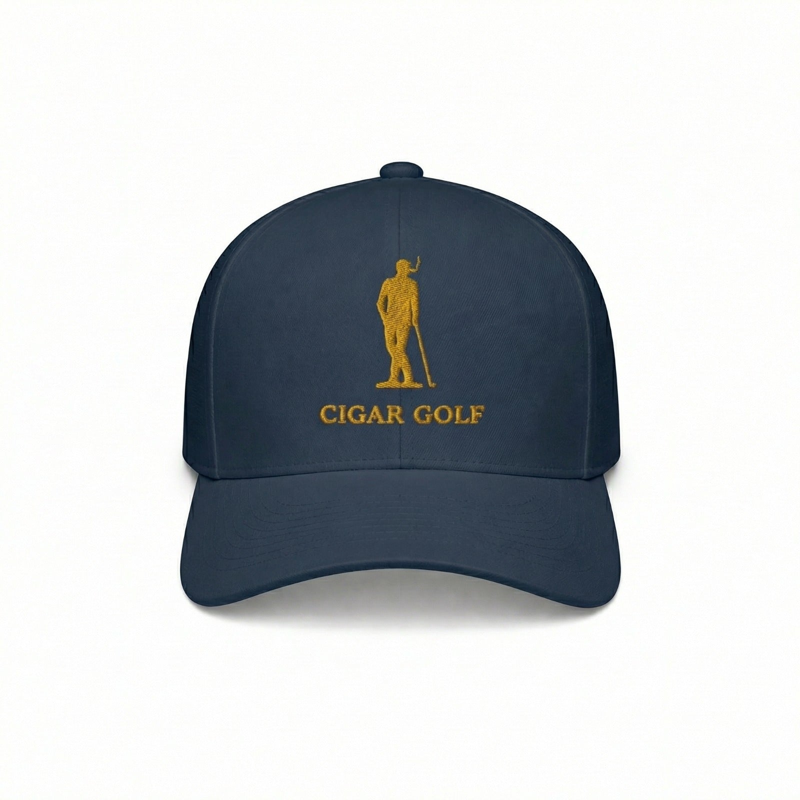 Navy hat with Gold logo