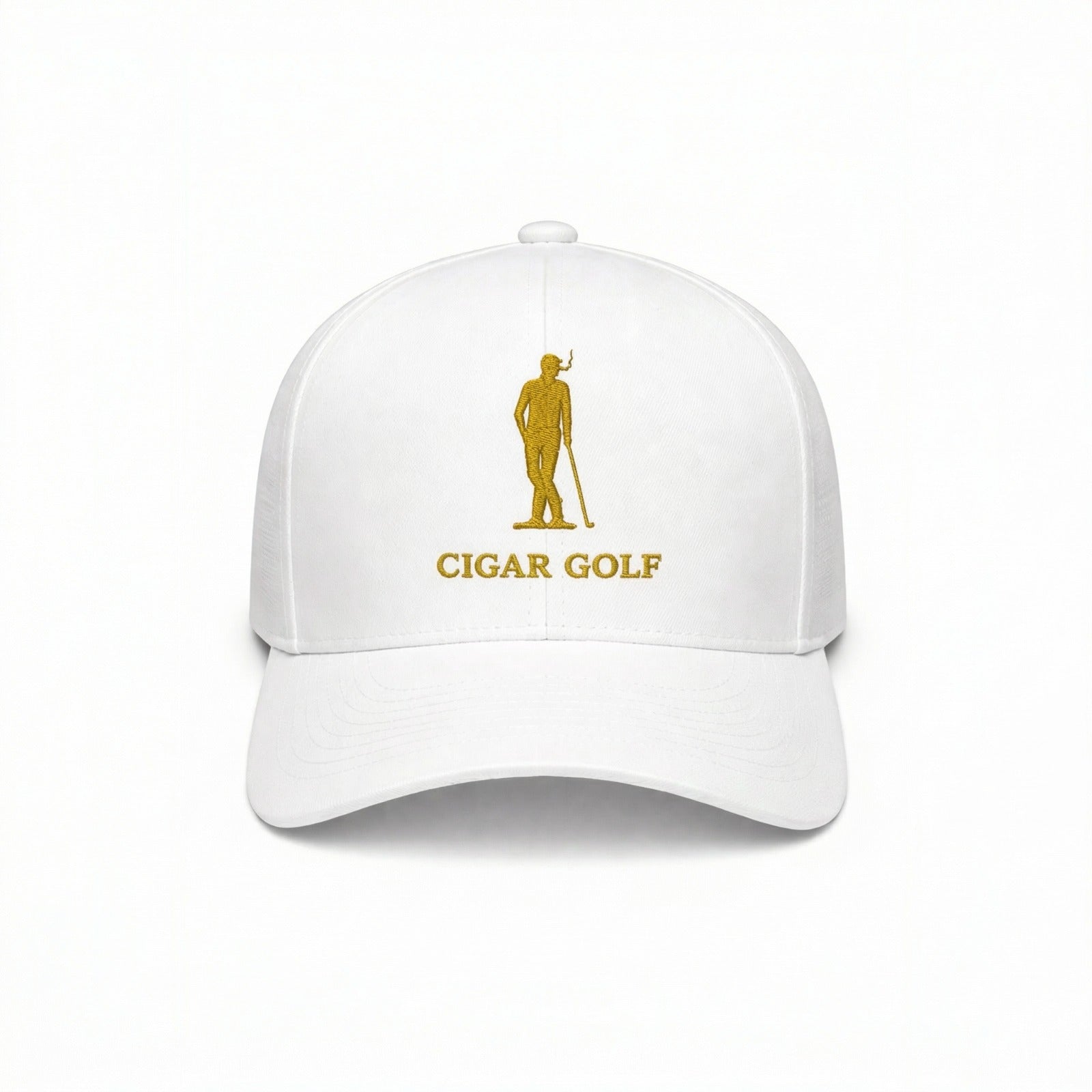 White hat with Gold logo