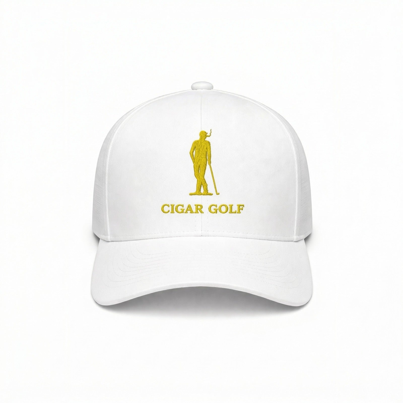 White hat with Yellow logo