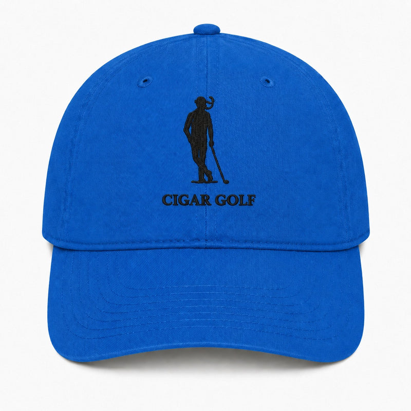 Blue hat with Black logo - front