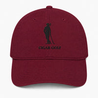 Burgundy hat with Black logo - front