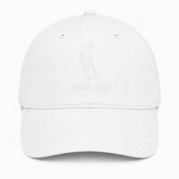White hat with White logo - front