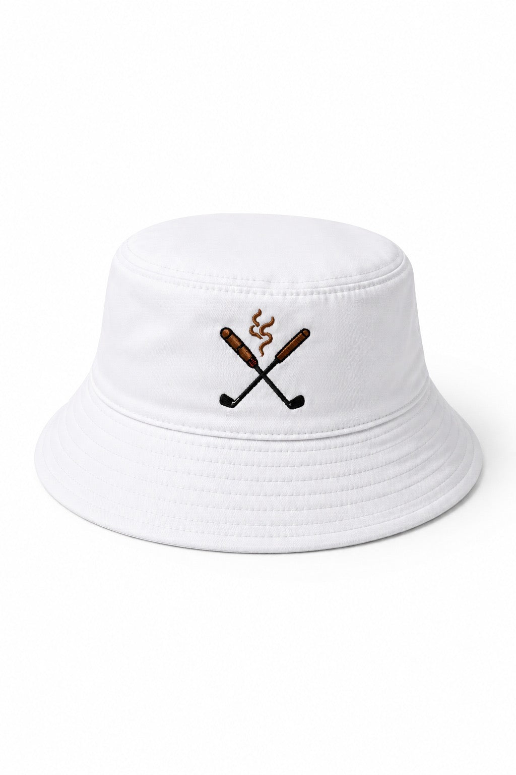 White bucket hat - back (logo color TBD)