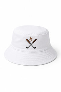 White bucket hat - back (logo color TBD)
