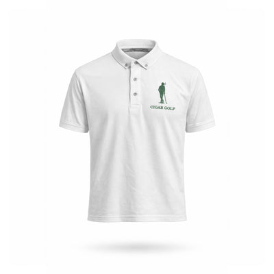 Classic White polo — front