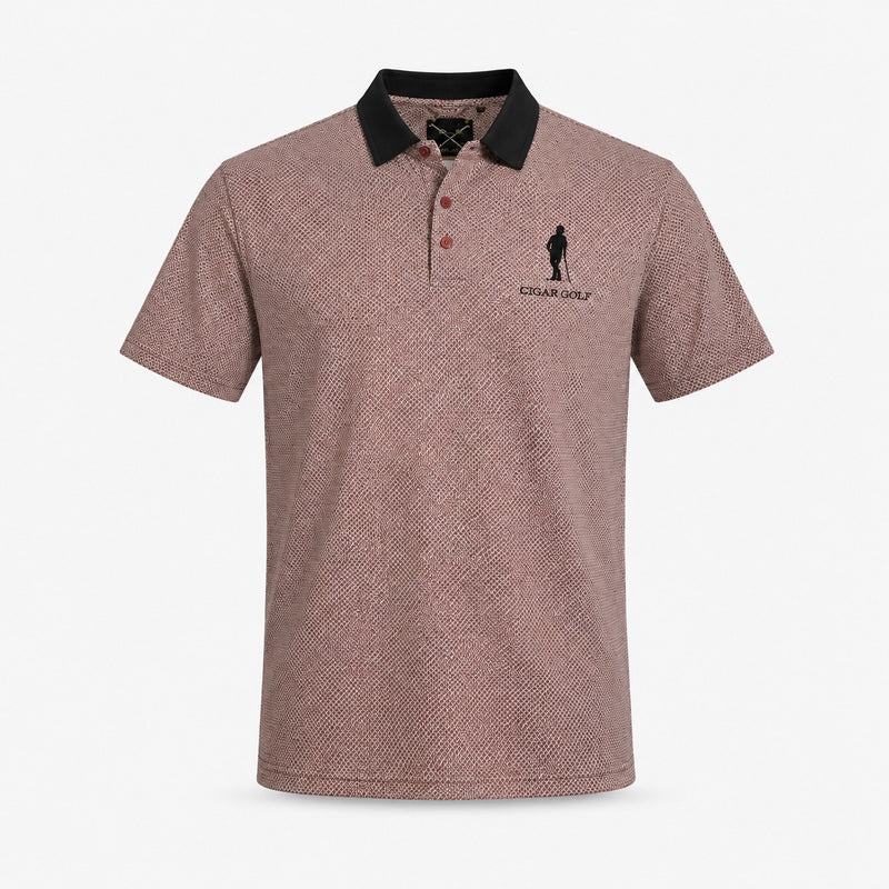 Dotted Red polo — front