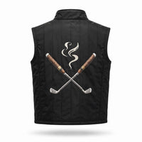 Cigar Golf property vest black flat back