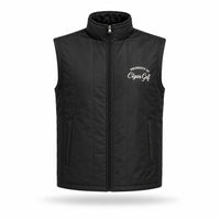 Cigar Golf property vest black flat front