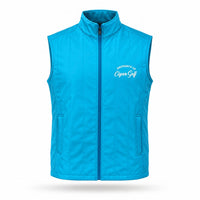 Cigar Golf property vest blue flat front