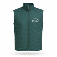Cigar Golf property vest green flat front