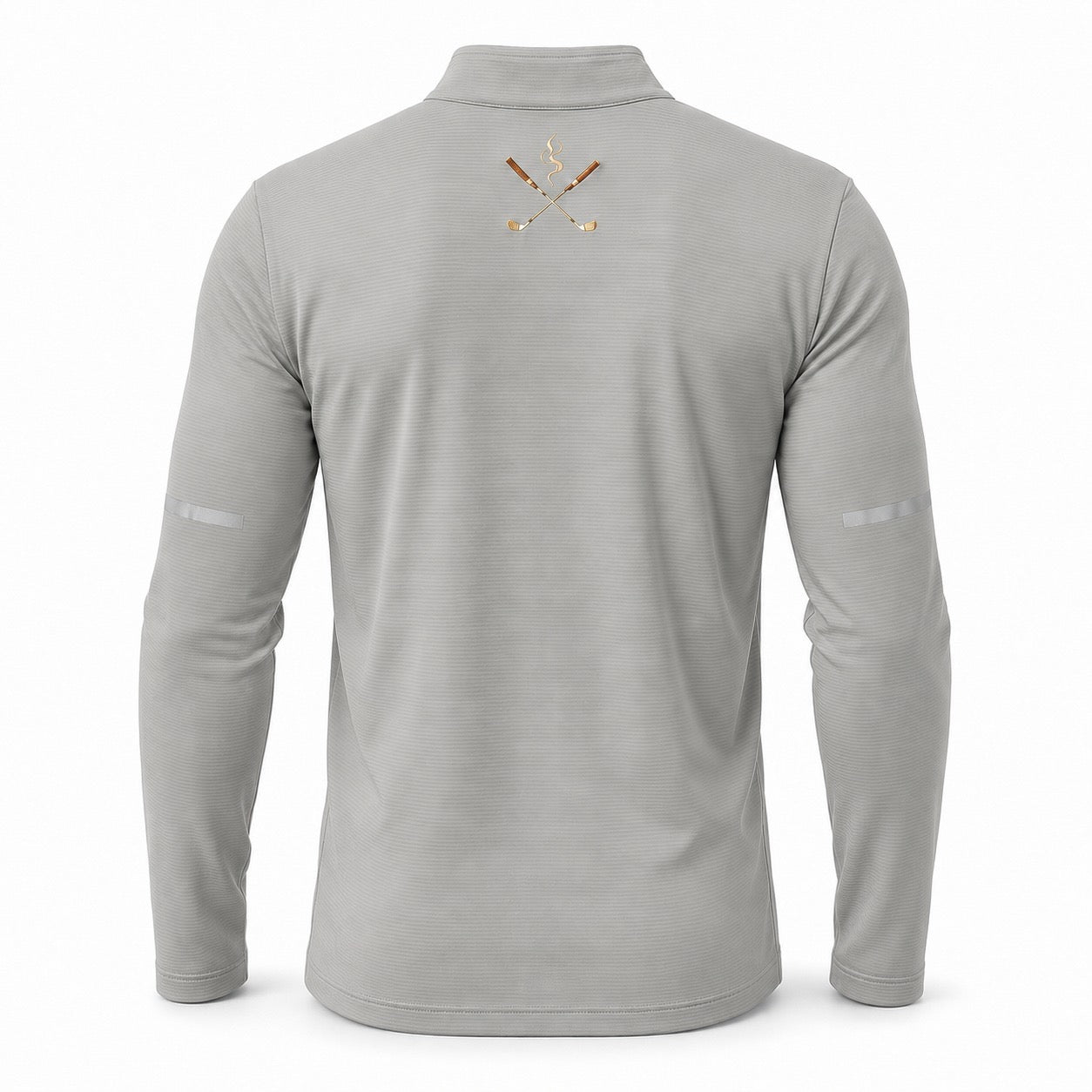 Cigar Golf quarter zip grey back