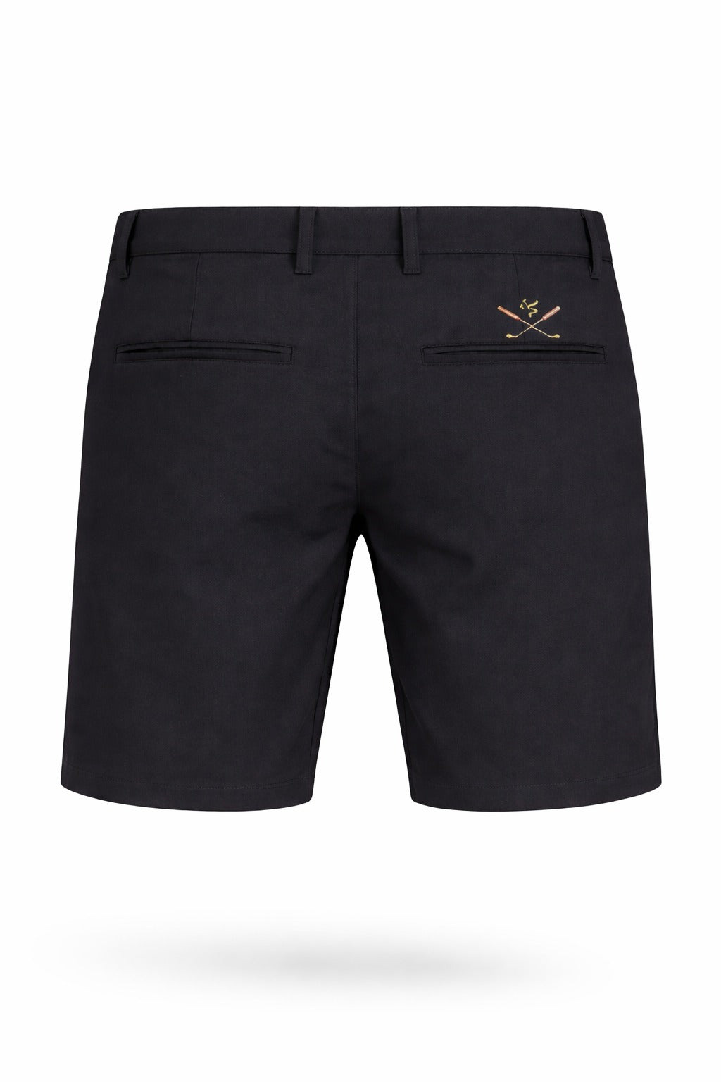 Black with Red Logo shorts - back