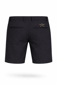 Black with Red Logo shorts - back