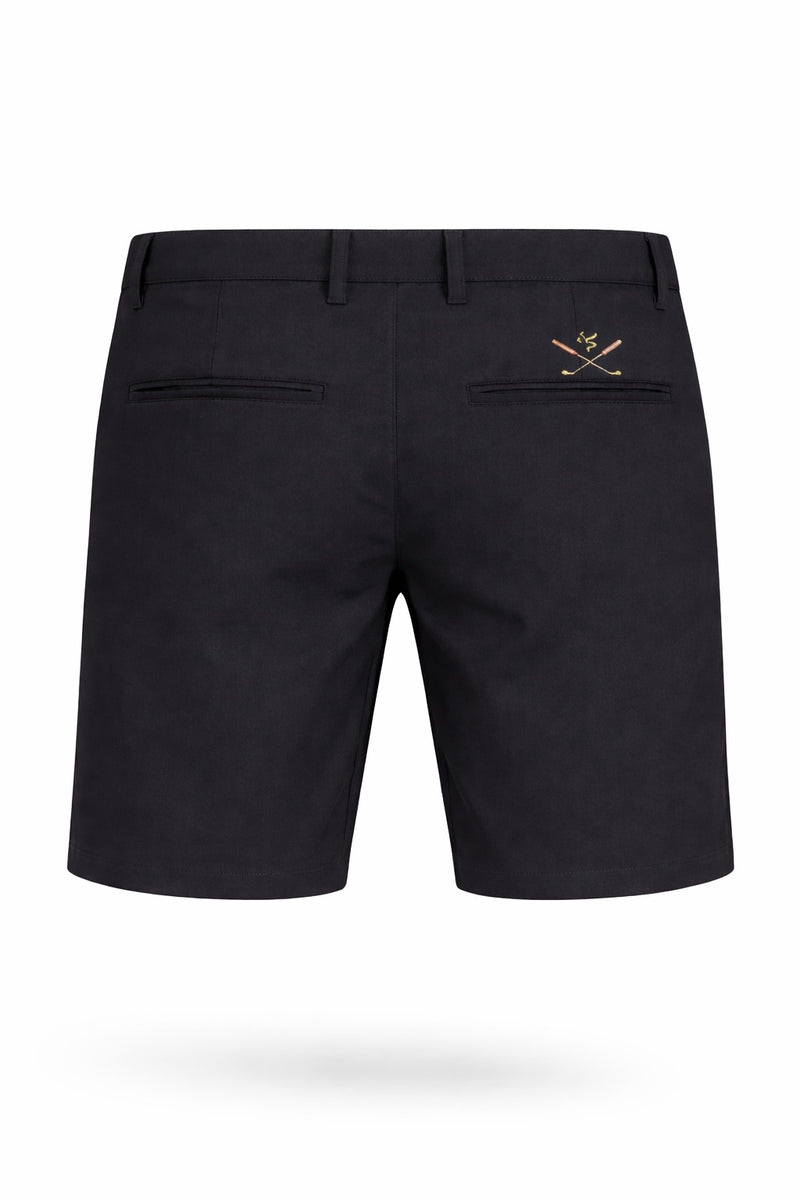 Black with Red Logo shorts - back