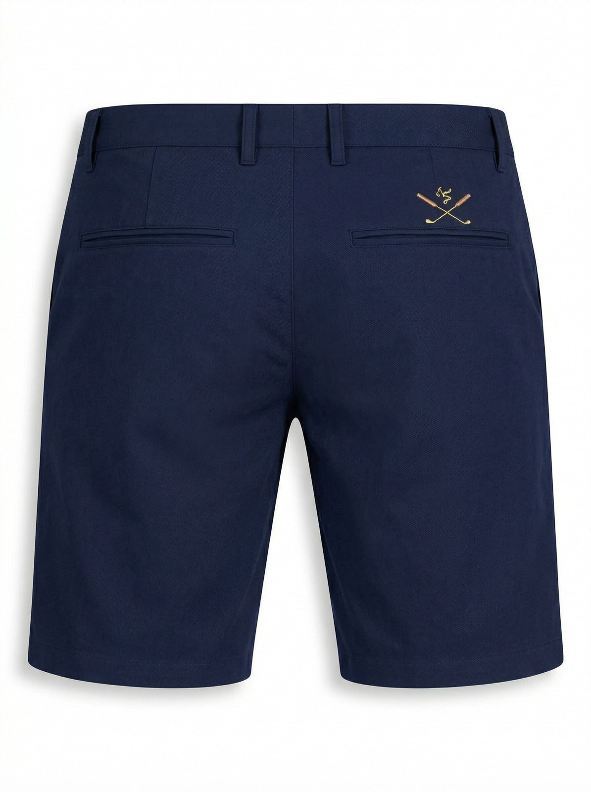 Navy with White Logo shorts - back